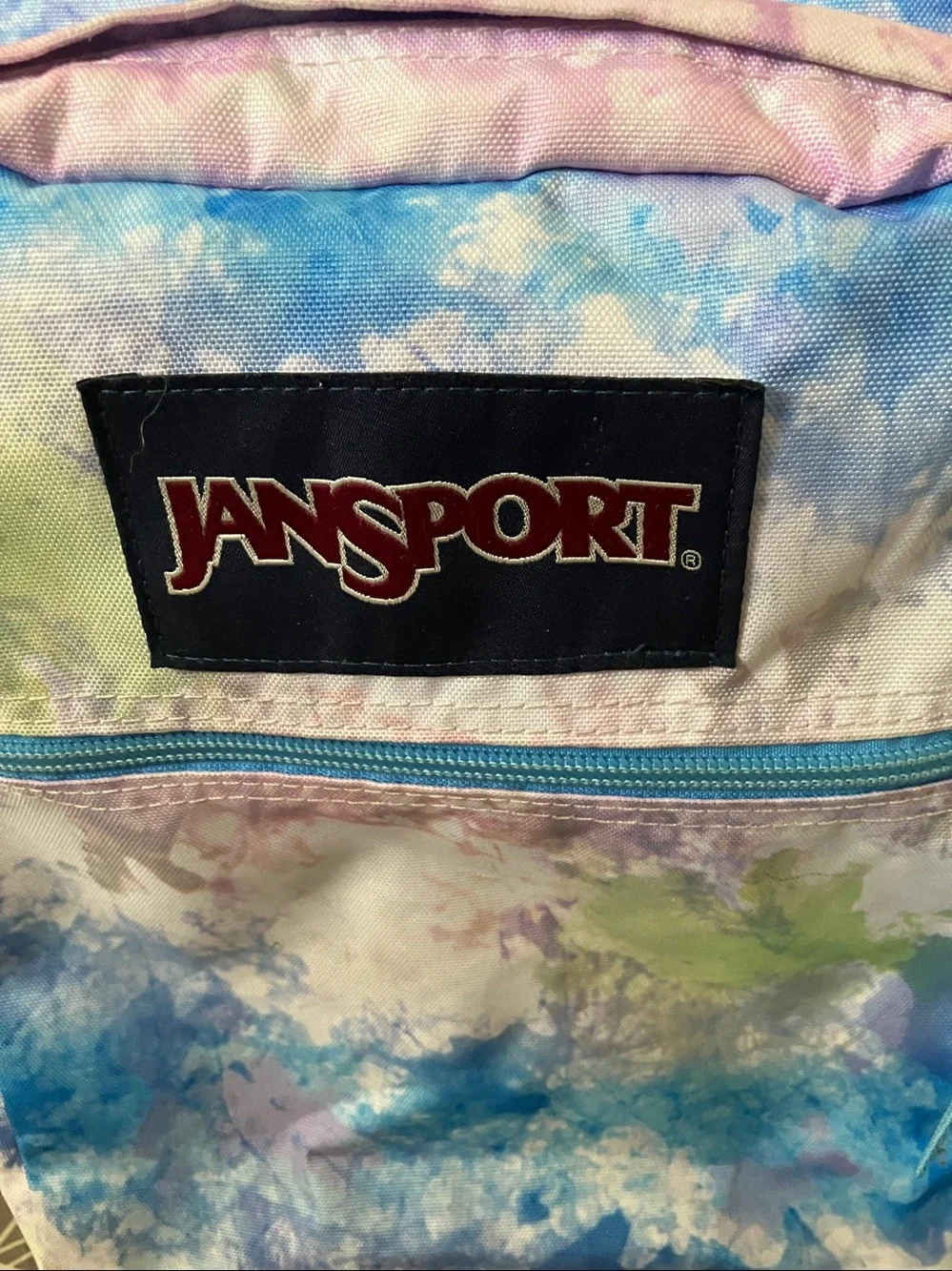 JanSport Big Student backpack in the Mystical Swirl tie-dye pattern